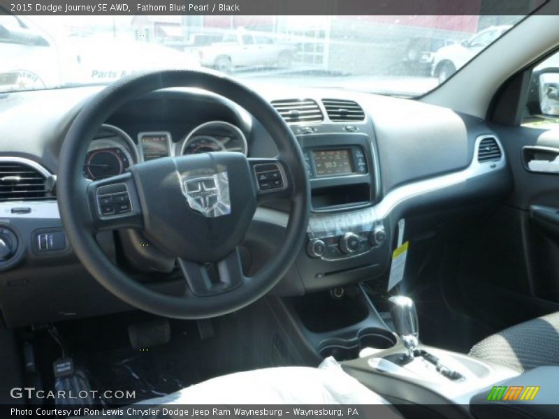 Fathom Blue Pearl / Black 2015 Dodge Journey SE AWD