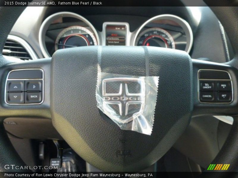 Fathom Blue Pearl / Black 2015 Dodge Journey SE AWD