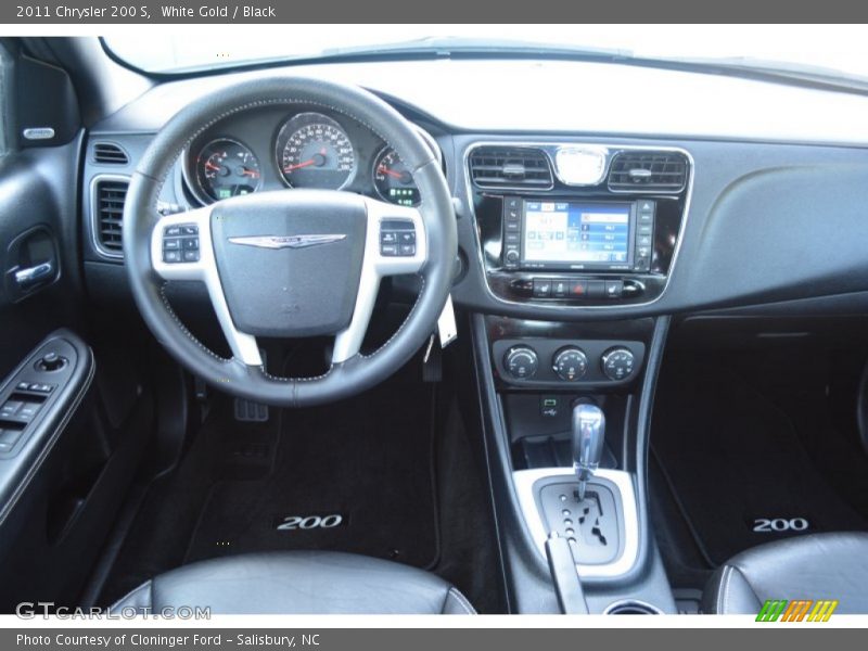 White Gold / Black 2011 Chrysler 200 S