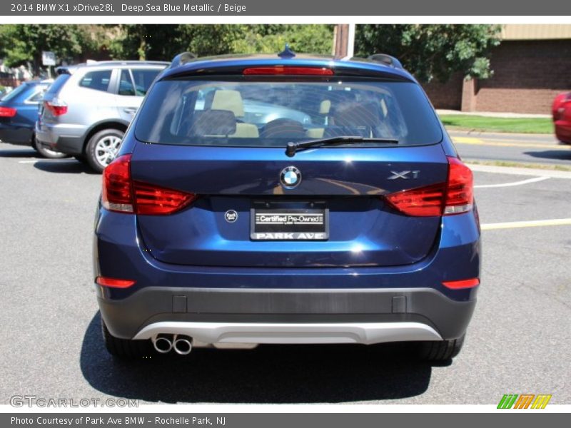 Deep Sea Blue Metallic / Beige 2014 BMW X1 xDrive28i