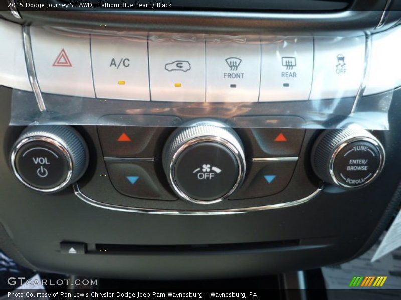 Fathom Blue Pearl / Black 2015 Dodge Journey SE AWD