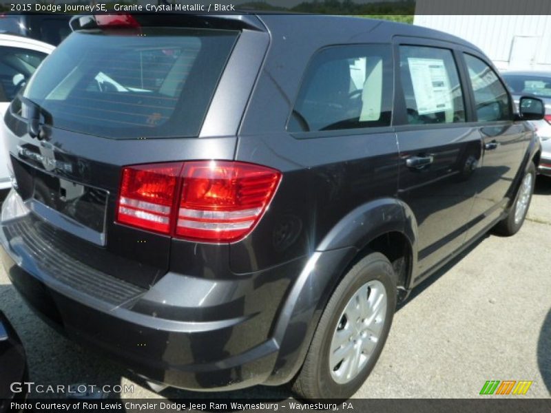 Granite Crystal Metallic / Black 2015 Dodge Journey SE