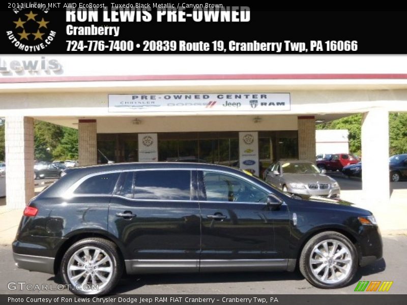 Tuxedo Black Metallic / Canyon Brown 2011 Lincoln MKT AWD EcoBoost