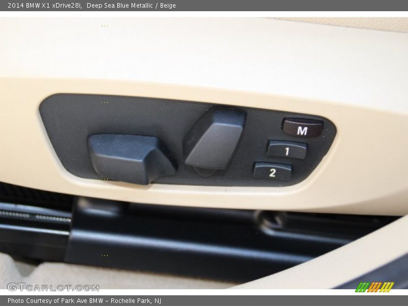 Deep Sea Blue Metallic / Beige 2014 BMW X1 xDrive28i