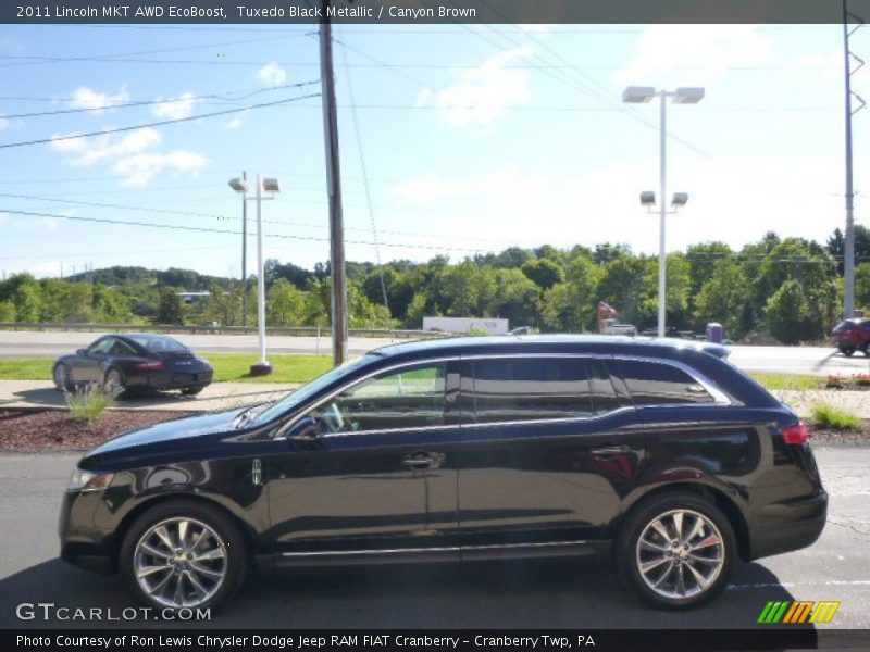 Tuxedo Black Metallic / Canyon Brown 2011 Lincoln MKT AWD EcoBoost