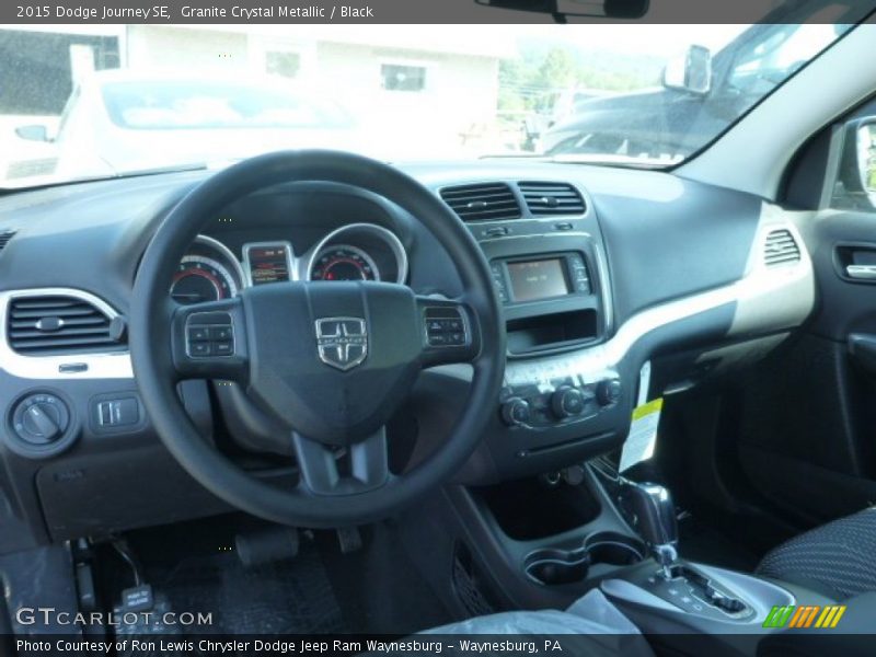 Granite Crystal Metallic / Black 2015 Dodge Journey SE