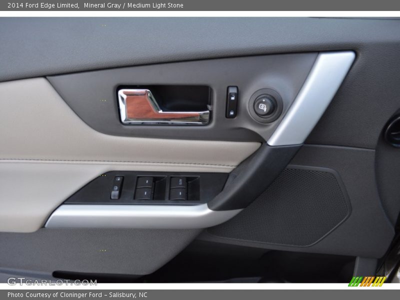 Mineral Gray / Medium Light Stone 2014 Ford Edge Limited
