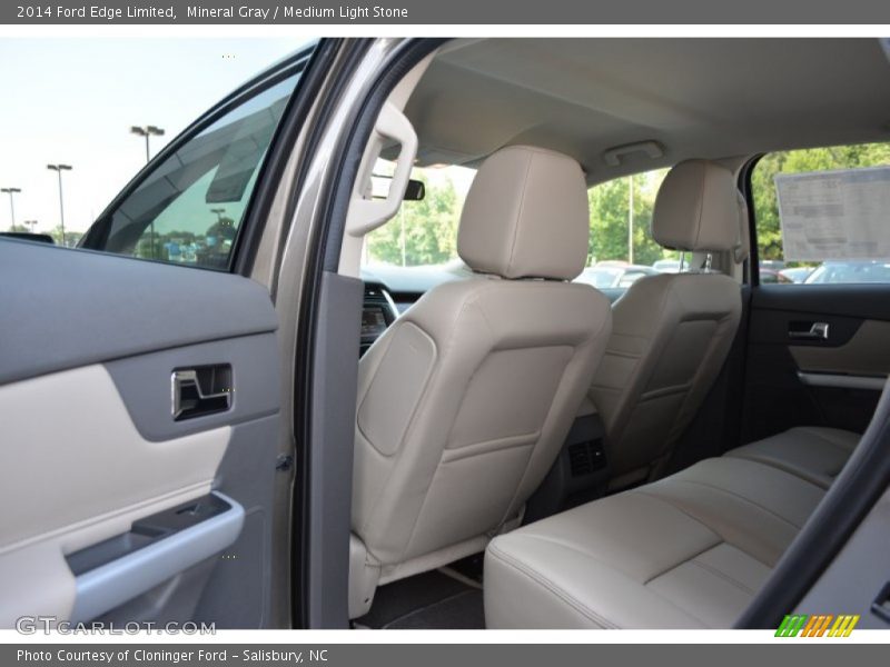 Mineral Gray / Medium Light Stone 2014 Ford Edge Limited
