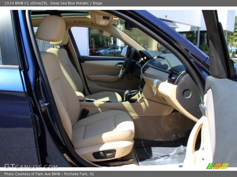 Deep Sea Blue Metallic / Beige 2014 BMW X1 xDrive28i