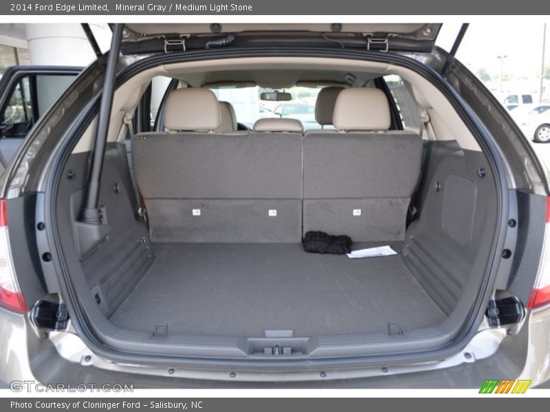 Mineral Gray / Medium Light Stone 2014 Ford Edge Limited