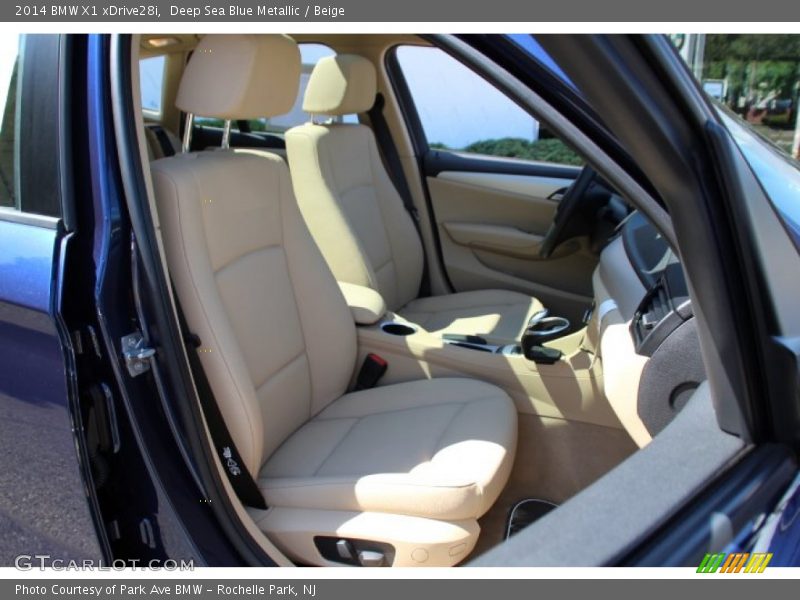 Deep Sea Blue Metallic / Beige 2014 BMW X1 xDrive28i