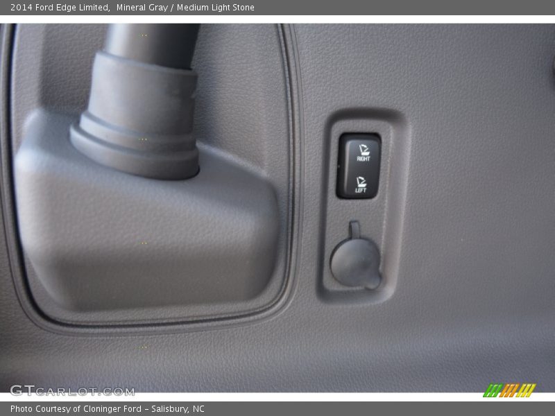 Mineral Gray / Medium Light Stone 2014 Ford Edge Limited