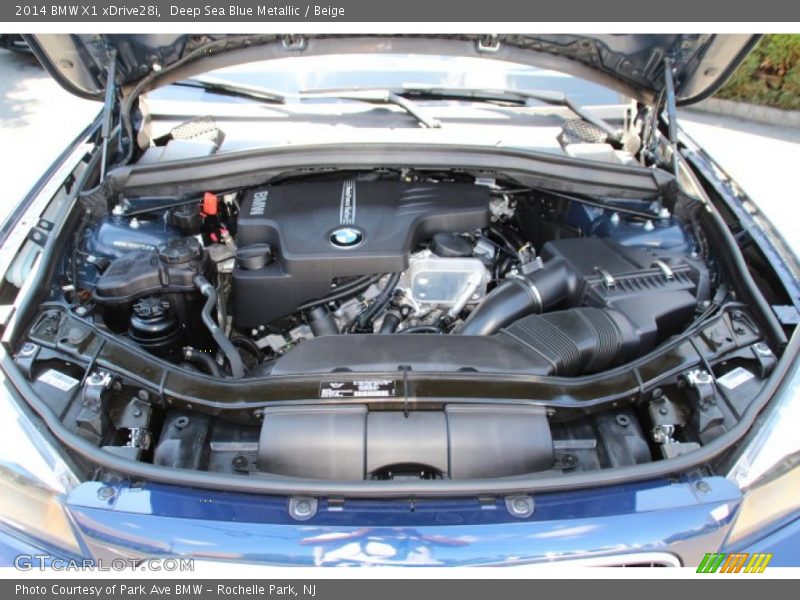 Deep Sea Blue Metallic / Beige 2014 BMW X1 xDrive28i
