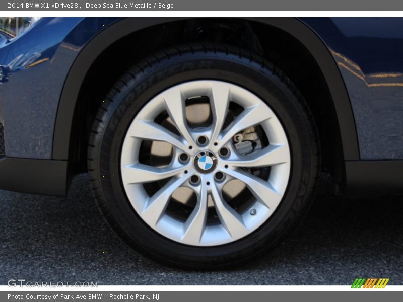 Deep Sea Blue Metallic / Beige 2014 BMW X1 xDrive28i