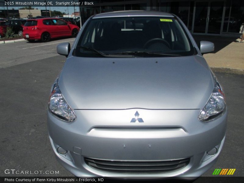 Starlight Silver / Black 2015 Mitsubishi Mirage DE