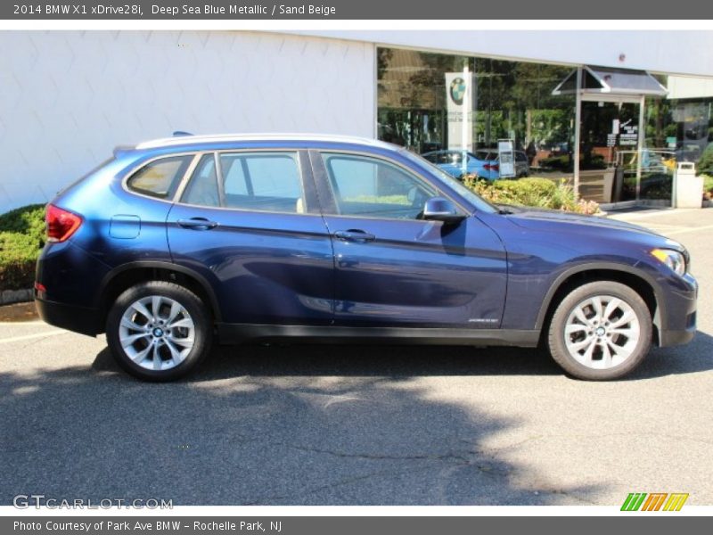 Deep Sea Blue Metallic / Sand Beige 2014 BMW X1 xDrive28i