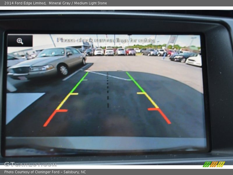 Mineral Gray / Medium Light Stone 2014 Ford Edge Limited