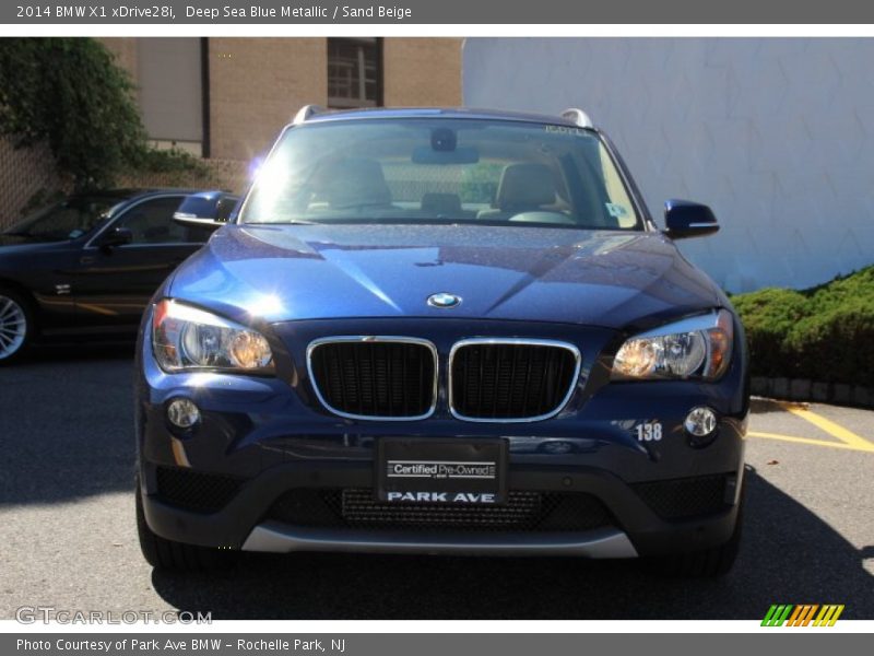 Deep Sea Blue Metallic / Sand Beige 2014 BMW X1 xDrive28i