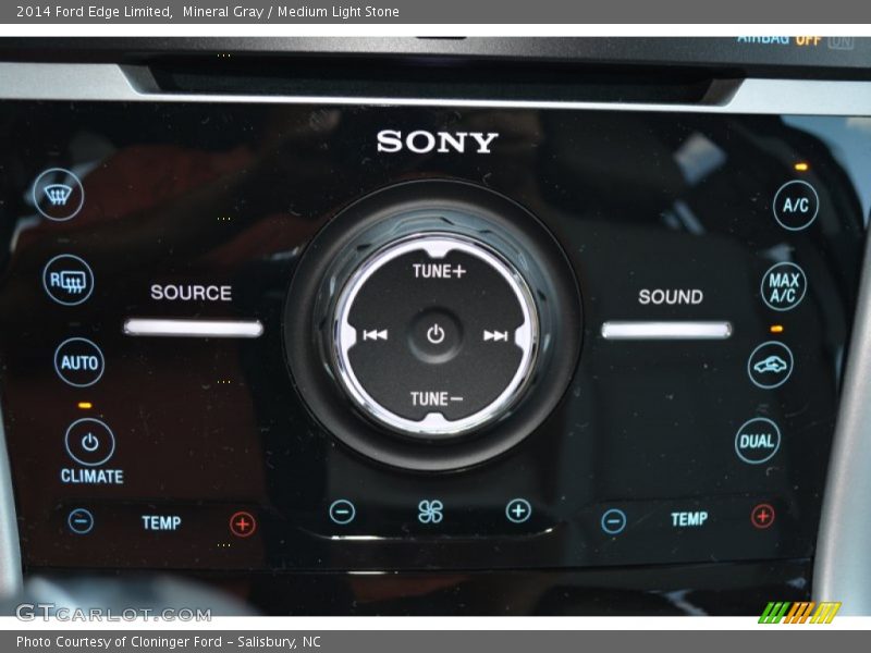 Mineral Gray / Medium Light Stone 2014 Ford Edge Limited