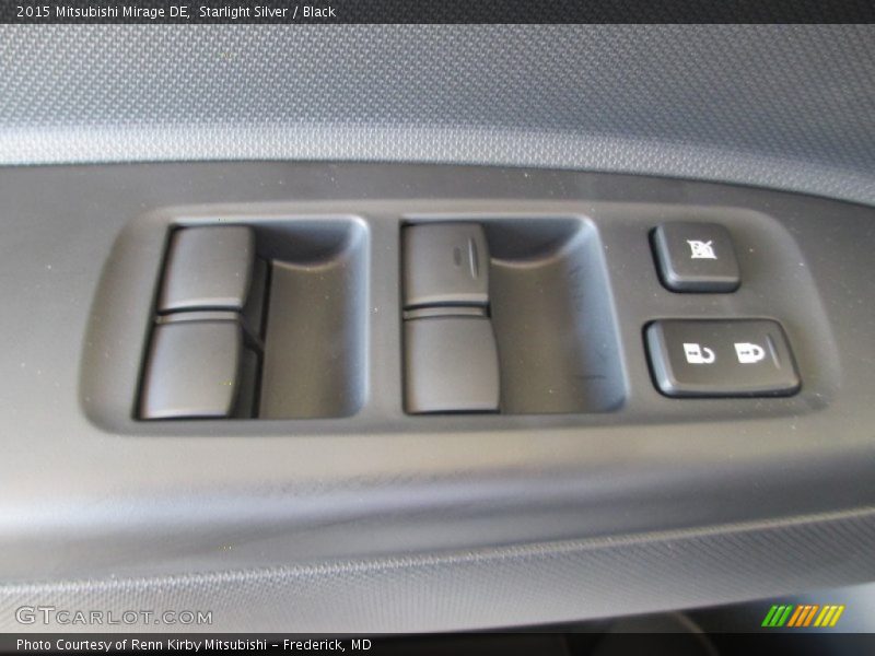 Starlight Silver / Black 2015 Mitsubishi Mirage DE