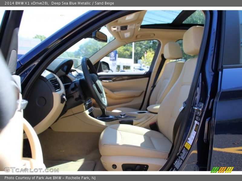 Deep Sea Blue Metallic / Sand Beige 2014 BMW X1 xDrive28i