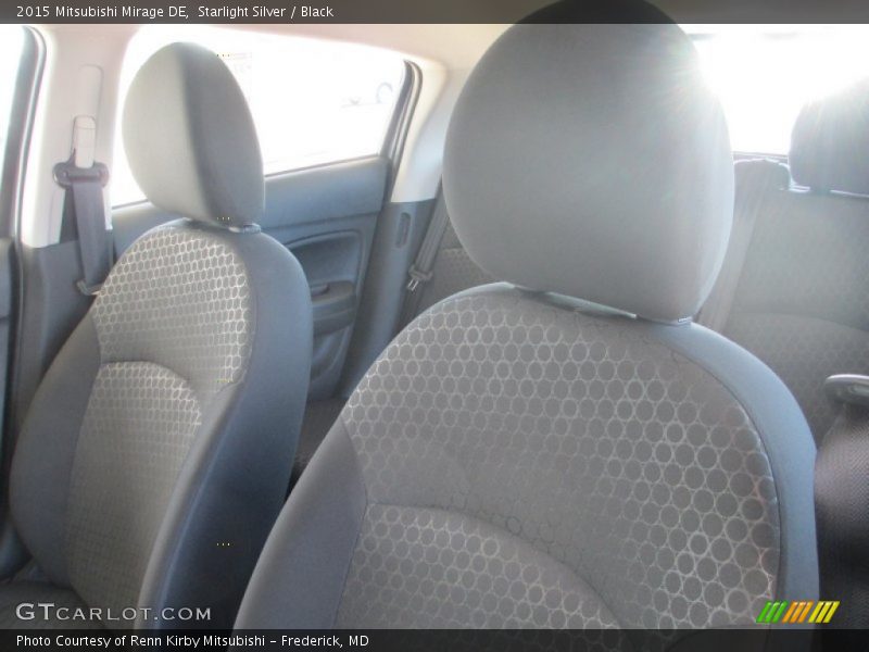 Starlight Silver / Black 2015 Mitsubishi Mirage DE
