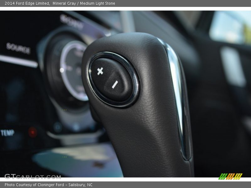Mineral Gray / Medium Light Stone 2014 Ford Edge Limited