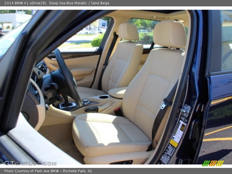 Deep Sea Blue Metallic / Sand Beige 2014 BMW X1 xDrive28i