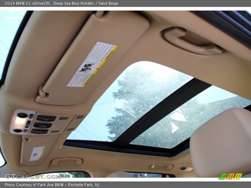 Deep Sea Blue Metallic / Sand Beige 2014 BMW X1 xDrive28i