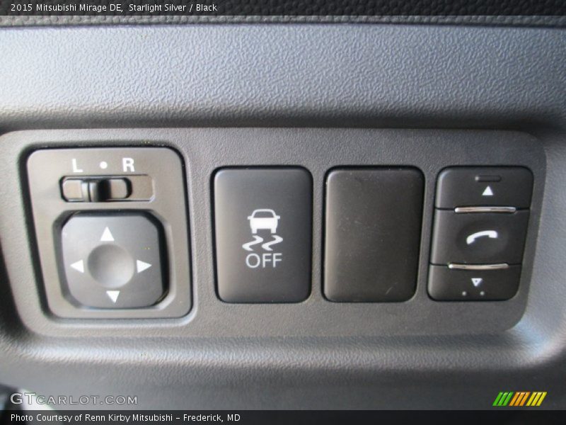 Starlight Silver / Black 2015 Mitsubishi Mirage DE
