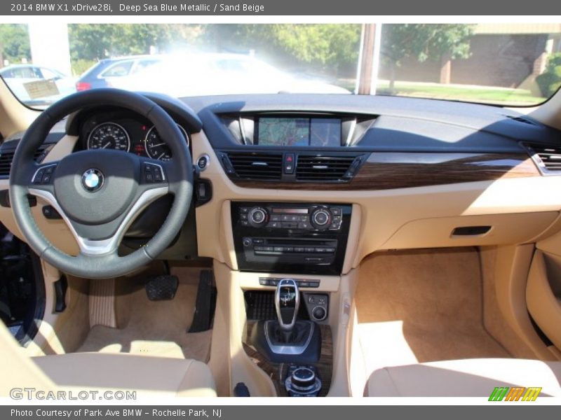 Deep Sea Blue Metallic / Sand Beige 2014 BMW X1 xDrive28i