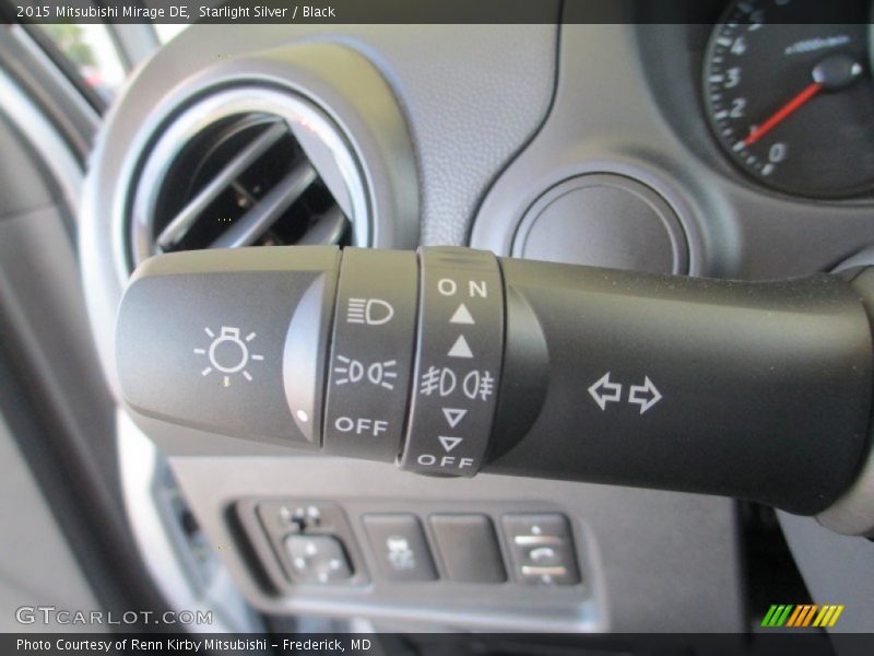 Starlight Silver / Black 2015 Mitsubishi Mirage DE