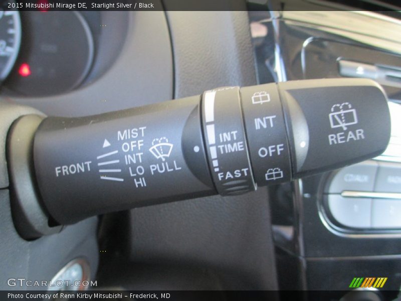 Starlight Silver / Black 2015 Mitsubishi Mirage DE