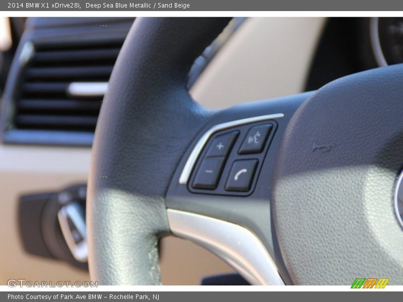Deep Sea Blue Metallic / Sand Beige 2014 BMW X1 xDrive28i