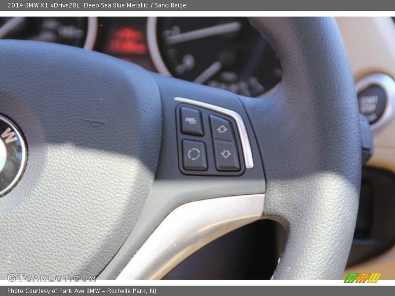 Deep Sea Blue Metallic / Sand Beige 2014 BMW X1 xDrive28i