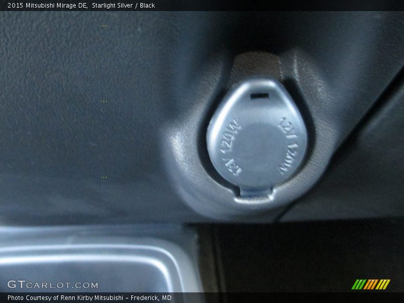 Starlight Silver / Black 2015 Mitsubishi Mirage DE