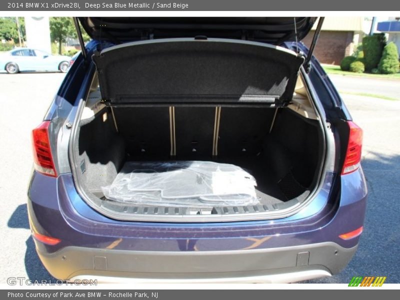 Deep Sea Blue Metallic / Sand Beige 2014 BMW X1 xDrive28i