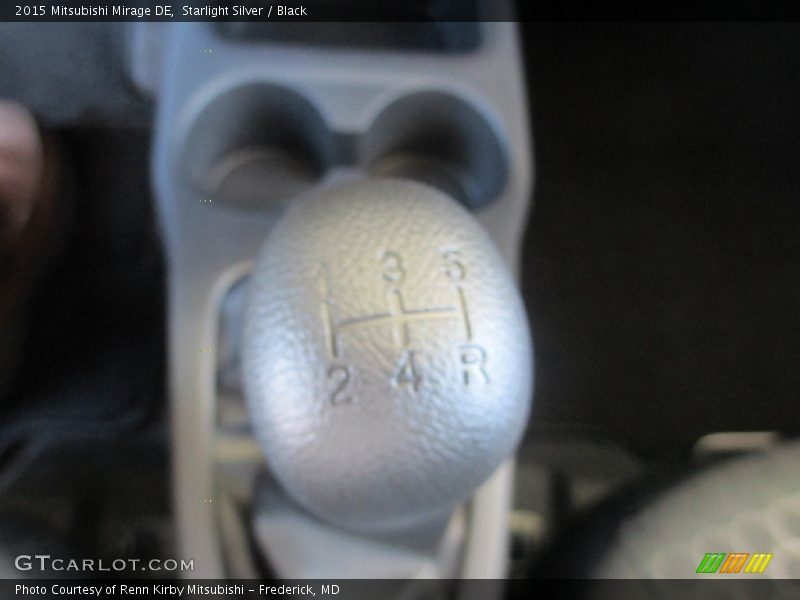 Starlight Silver / Black 2015 Mitsubishi Mirage DE