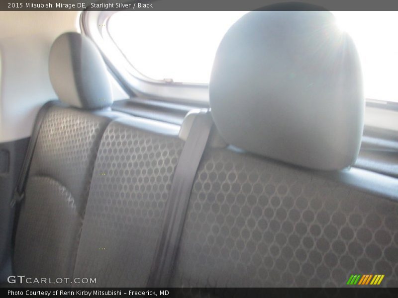Starlight Silver / Black 2015 Mitsubishi Mirage DE