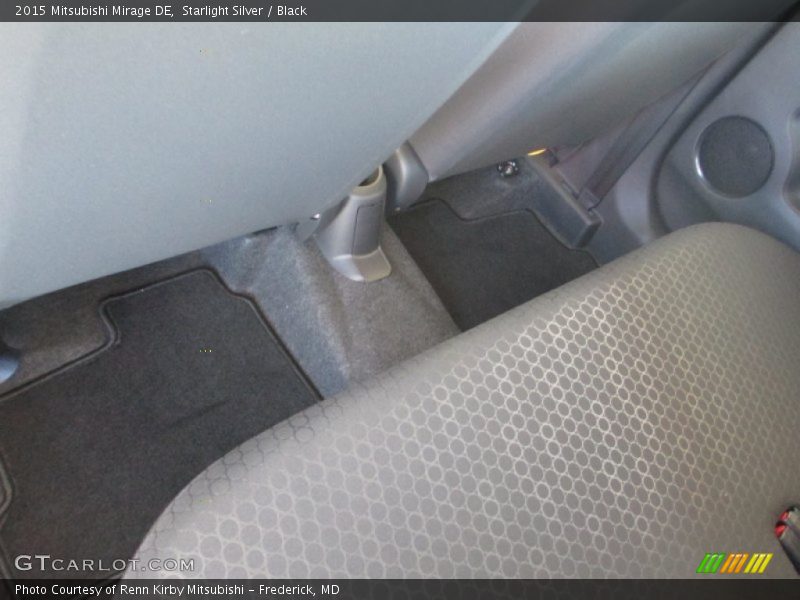 Starlight Silver / Black 2015 Mitsubishi Mirage DE