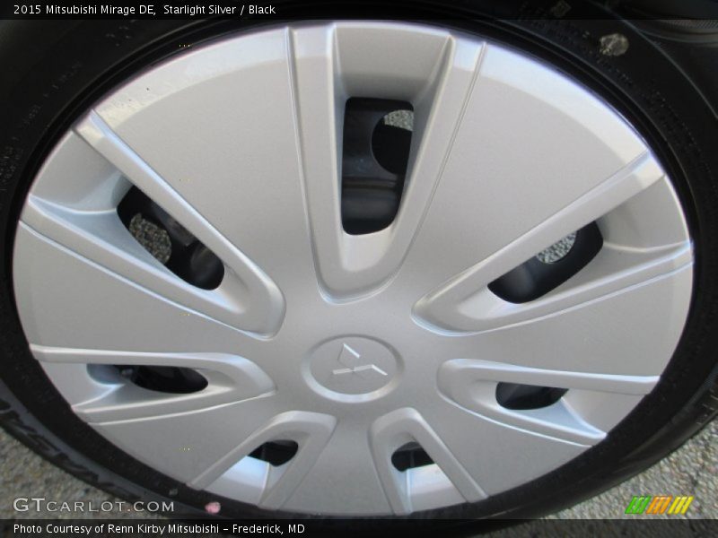 Starlight Silver / Black 2015 Mitsubishi Mirage DE