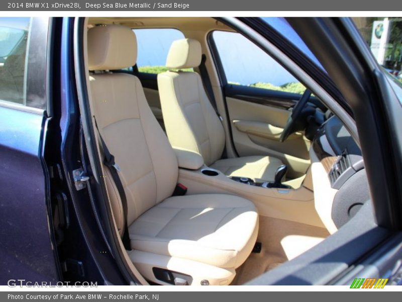 Deep Sea Blue Metallic / Sand Beige 2014 BMW X1 xDrive28i