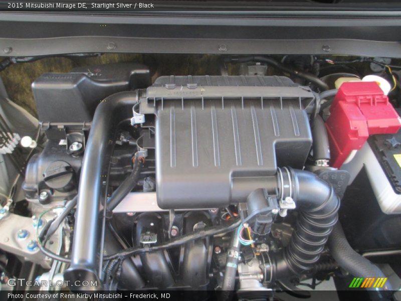 Starlight Silver / Black 2015 Mitsubishi Mirage DE