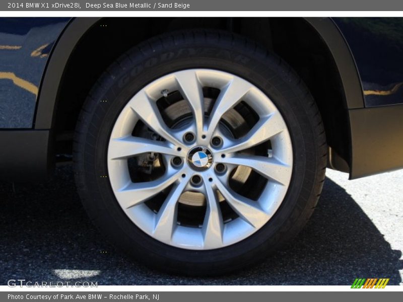 Deep Sea Blue Metallic / Sand Beige 2014 BMW X1 xDrive28i