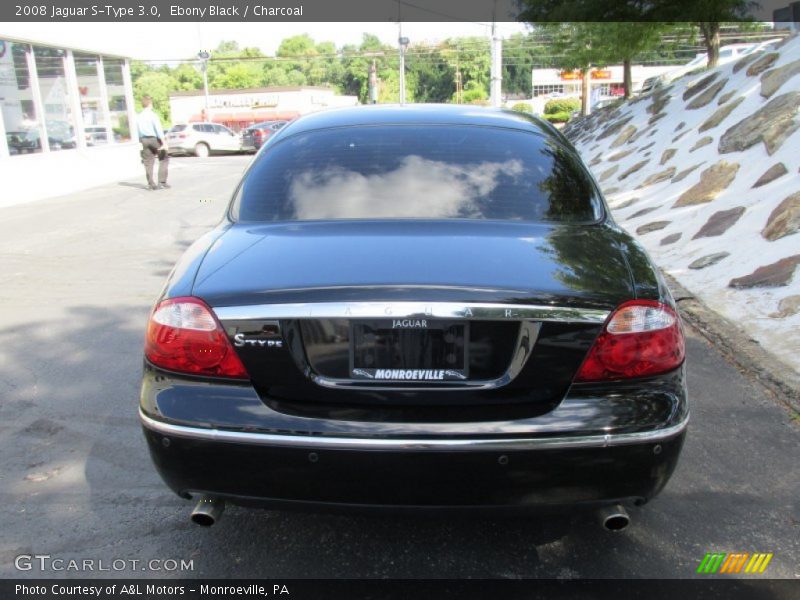 Ebony Black / Charcoal 2008 Jaguar S-Type 3.0