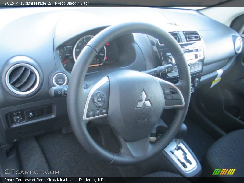Mystic Black / Black 2015 Mitsubishi Mirage ES