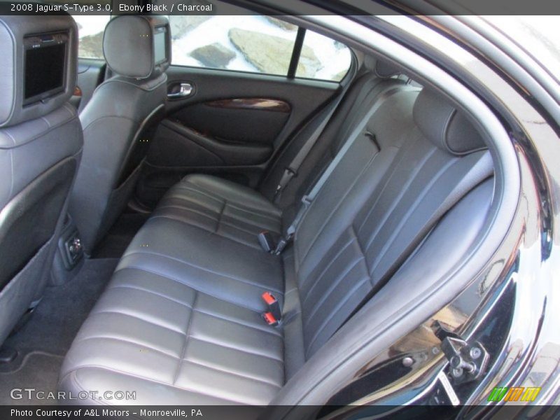 Ebony Black / Charcoal 2008 Jaguar S-Type 3.0
