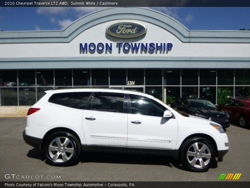 Summit White / Cashmere 2010 Chevrolet Traverse LTZ AWD