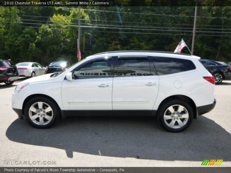 Summit White / Cashmere 2010 Chevrolet Traverse LTZ AWD