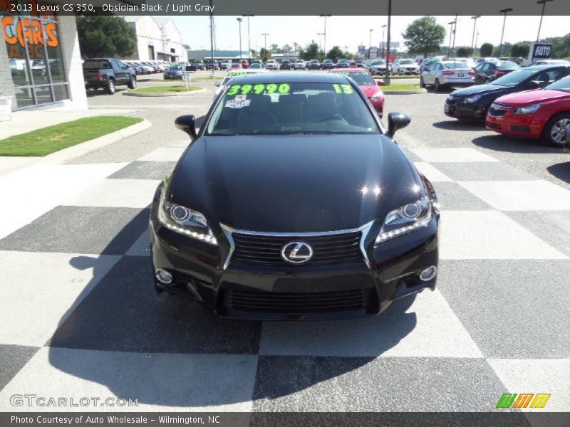 Obsidian Black / Light Gray 2013 Lexus GS 350